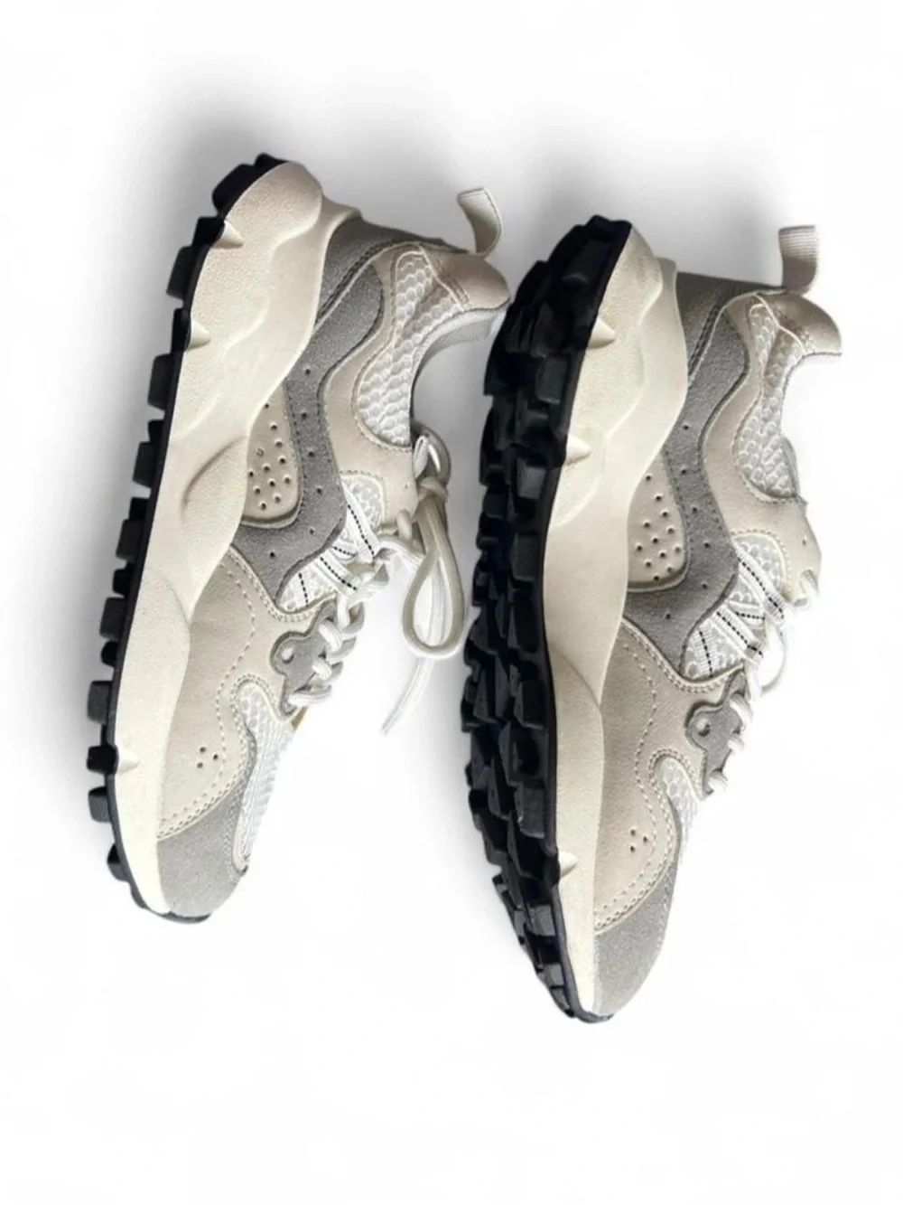 LOFT Versa Women's Neutral White and Gray Chunky Trainer Sneakers